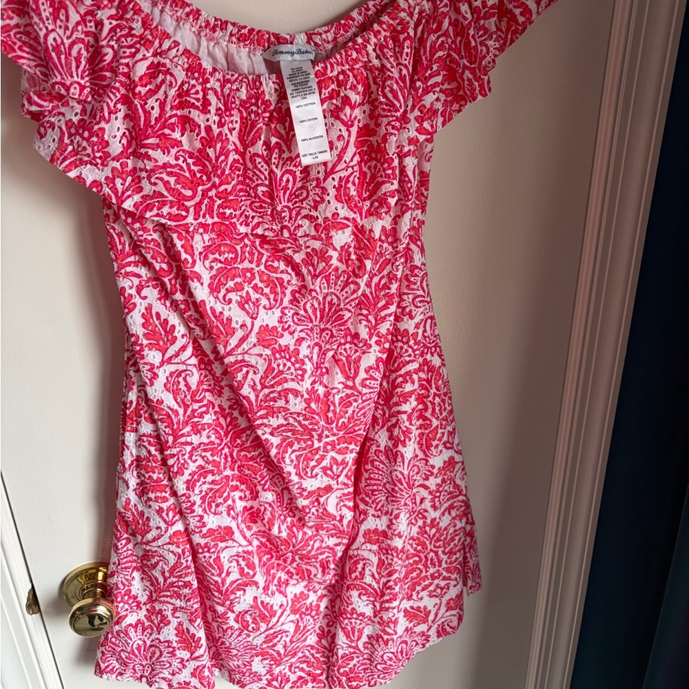 Tommy Bahama Off-Shoulder Printed Dress